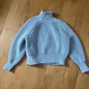 H&M Light Blue Turtleneck Sweater